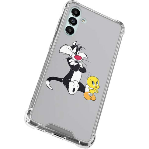 Looney Tunes Sylvester Tweety Bird Crossed Arms Galaxy A13 5G Clear Case
