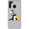 Looney Tunes Sylvester Tweety Bird Crossed Arms Galaxy A21 Clear Case