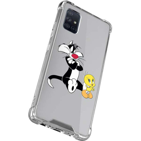Looney Tunes Sylvester Tweety Bird Crossed Arms Galaxy A51 5G Clear Case