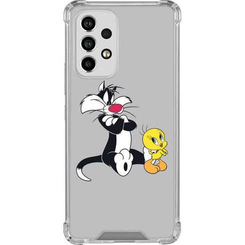 Looney Tunes Sylvester Tweety Bird Crossed Arms Galaxy A53 5G Clear Case