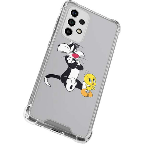 Looney Tunes Sylvester Tweety Bird Crossed Arms Galaxy A53 5G Clear Case