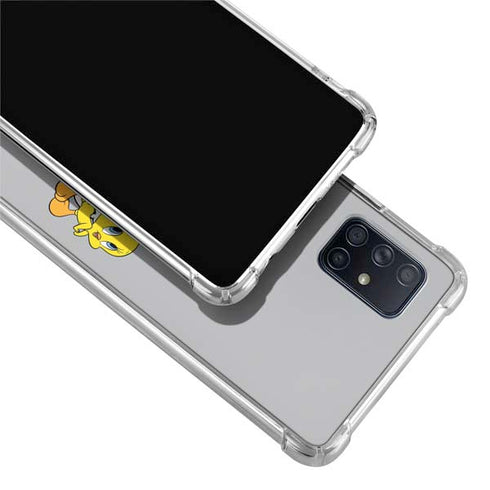 Looney Tunes Sylvester Tweety Bird Crossed Arms Galaxy A71 5G Clear Case