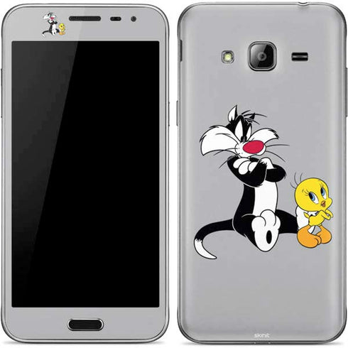 Looney Tunes Sylvester Tweety Bird Crossed Arms Galaxy J3 Skin
