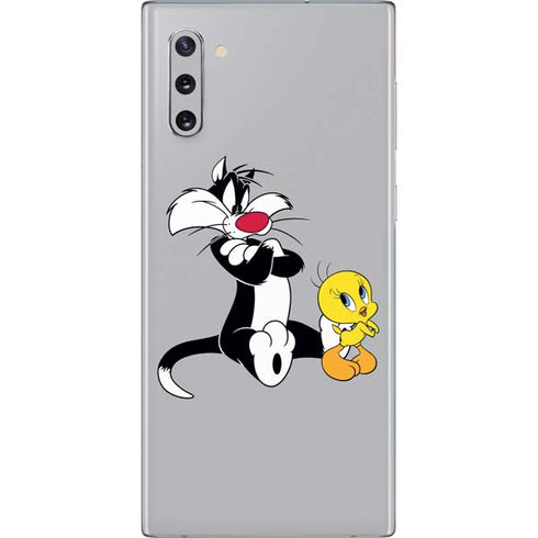 Looney Tunes Sylvester Tweety Bird Crossed Arms Galaxy Note 10 Skin
