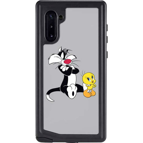 Looney Tunes Sylvester Tweety Bird Crossed Arms Galaxy Note 10 Waterproof Case
