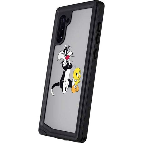 Looney Tunes Sylvester Tweety Bird Crossed Arms Galaxy Note 10 Waterproof Case