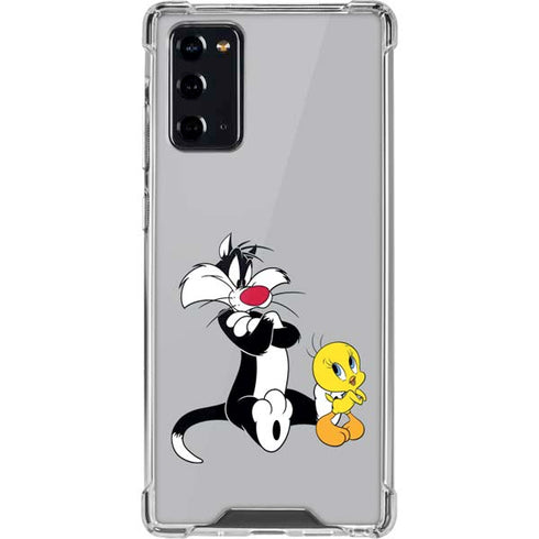 Looney Tunes Sylvester Tweety Bird Crossed Arms Galaxy Note20 5G Clear Case