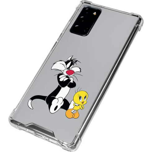 Looney Tunes Sylvester Tweety Bird Crossed Arms Galaxy Note20 5G Clear Case