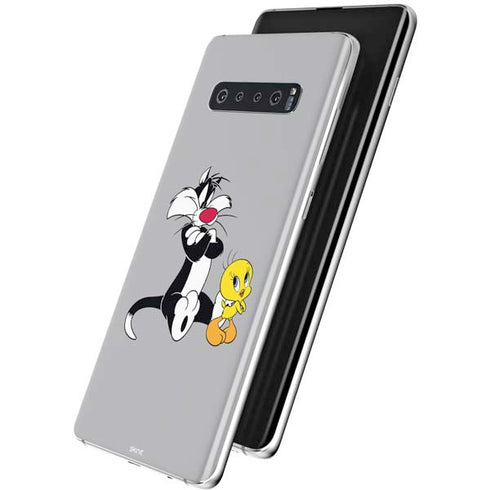 Looney Tunes Sylvester Tweety Bird Crossed Arms Galaxy S10 Plus Skin