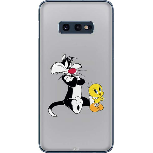 Looney Tunes Sylvester Tweety Bird Crossed Arms Galaxy S10e Skin