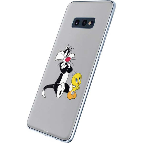 Looney Tunes Sylvester Tweety Bird Crossed Arms Galaxy S10e Skin