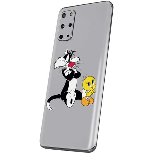 Looney Tunes Sylvester Tweety Bird Crossed Arms Galaxy S20 Plus Skin