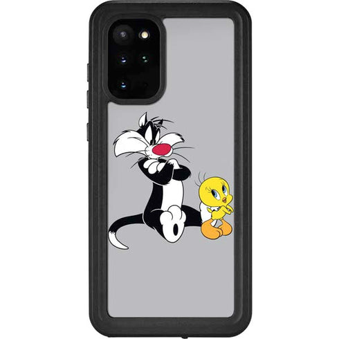 Looney Tunes Sylvester Tweety Bird Crossed Arms Galaxy S20 Plus Waterproof Case