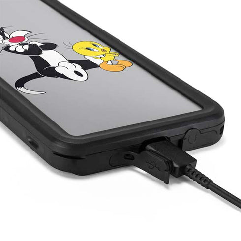 Looney Tunes Sylvester Tweety Bird Crossed Arms Galaxy S20 Plus Waterproof Case