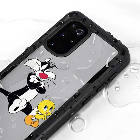Looney Tunes Sylvester Tweety Bird Crossed Arms Galaxy S20 Plus Waterproof Case