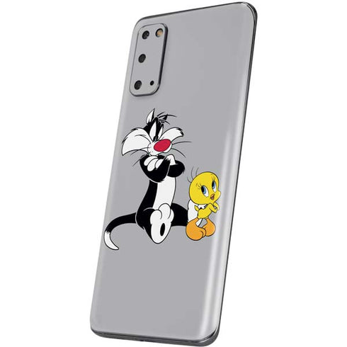 Looney Tunes Sylvester Tweety Bird Crossed Arms Galaxy S20 Skin
