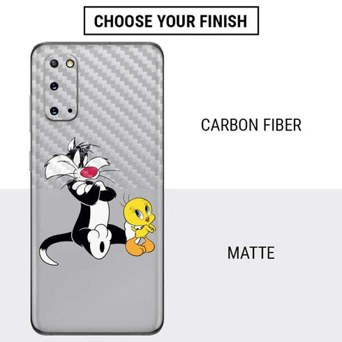Looney Tunes Sylvester Tweety Bird Crossed Arms Galaxy S20 Skin
