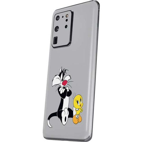 Looney Tunes Sylvester Tweety Bird Crossed Arms Galaxy S20 Ultra 5G Skin
