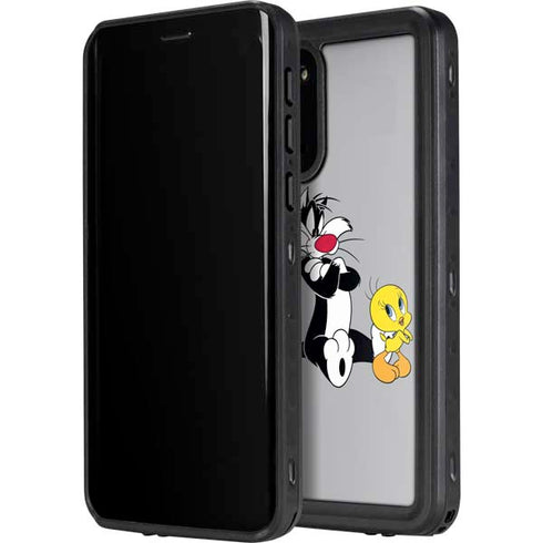 Looney Tunes Sylvester Tweety Bird Crossed Arms Galaxy S20 Waterproof Case