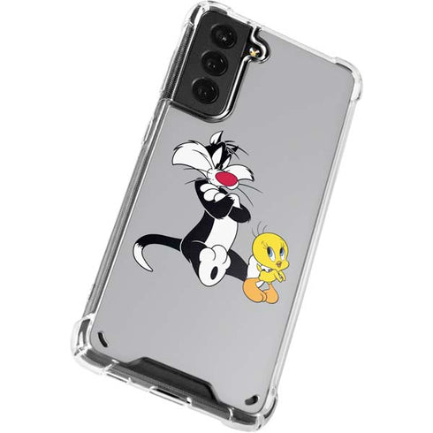 Looney Tunes Sylvester Tweety Bird Crossed Arms Galaxy S21 5G Clear Case
