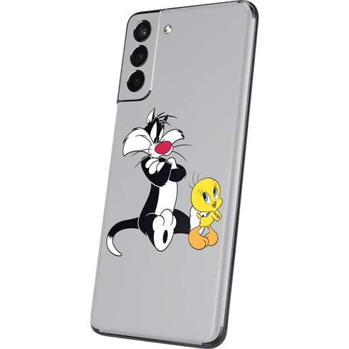 Looney Tunes Sylvester Tweety Bird Crossed Arms Galaxy S21 5G Skin