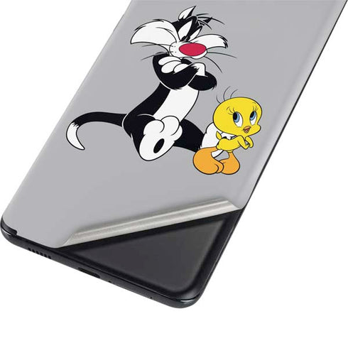 Looney Tunes Sylvester Tweety Bird Crossed Arms Galaxy S21 5G Skin