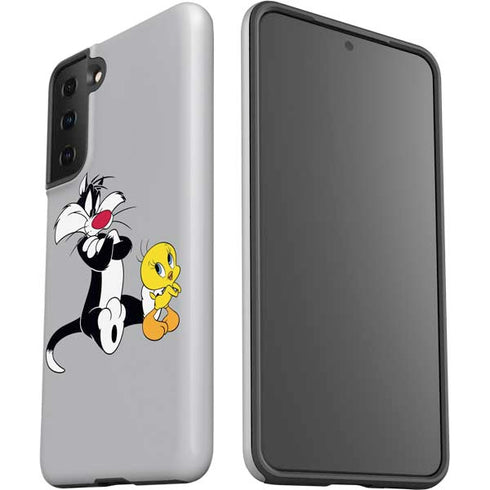Looney Tunes Sylvester Tweety Bird Crossed Arms Galaxy S21 FE Pro Case