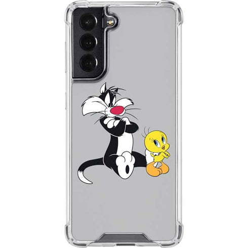 Looney Tunes Sylvester Tweety Bird Crossed Arms Galaxy S22 Clear Case