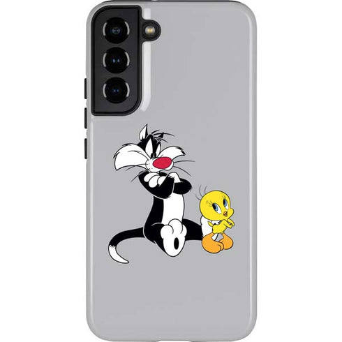 Looney Tunes Sylvester Tweety Bird Crossed Arms Galaxy S22 Plus Pro Case