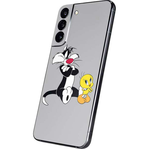 Looney Tunes Sylvester Tweety Bird Crossed Arms Galaxy S22 Plus Skin