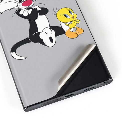 Looney Tunes Sylvester Tweety Bird Crossed Arms Galaxy S22 Ultra Skin