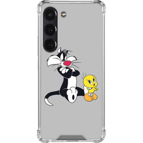 Looney Tunes Sylvester Tweety Bird Crossed Arms Galaxy S23 Clear Case