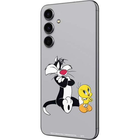 Looney Tunes Sylvester Tweety Bird Crossed Arms Galaxy S23 FE Skin