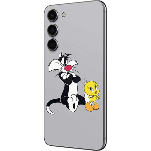 Looney Tunes Sylvester Tweety Bird Crossed Arms Galaxy S23 Plus Skin