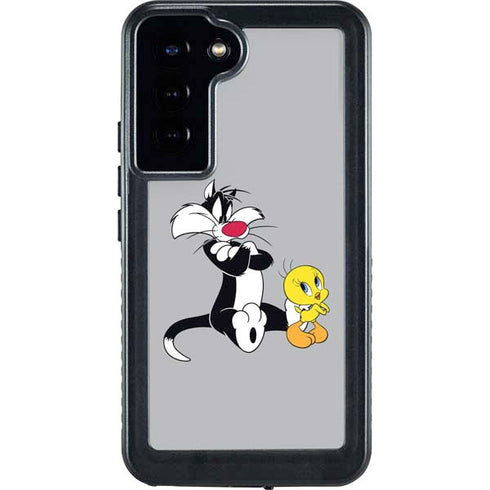 Looney Tunes Sylvester Tweety Bird Crossed Arms Galaxy S23 Plus Waterproof Case