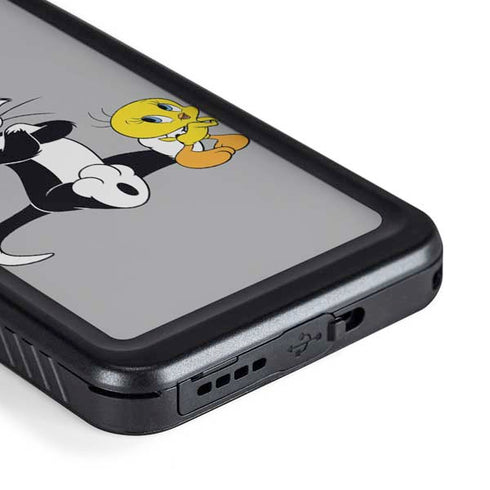Looney Tunes Sylvester Tweety Bird Crossed Arms Galaxy S23 Plus Waterproof Case