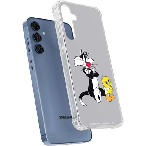 Looney Tunes Sylvester Tweety Bird Crossed Arms Galaxy S24 Clear Case