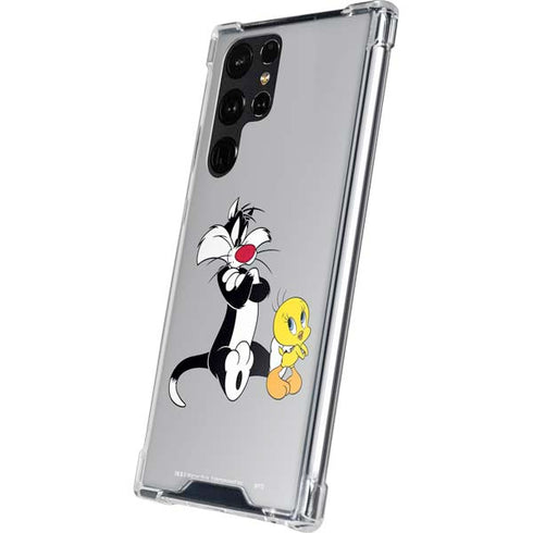 Looney Tunes Sylvester Tweety Bird Crossed Arms Galaxy S24 Ultra Clear Case