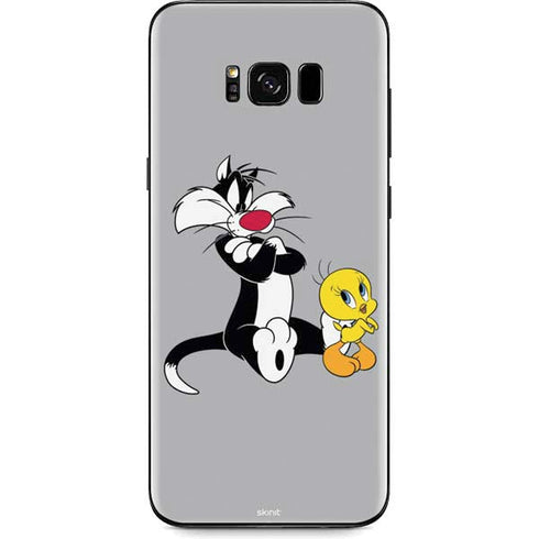 Looney Tunes Sylvester Tweety Bird Crossed Arms Galaxy S8 Skin