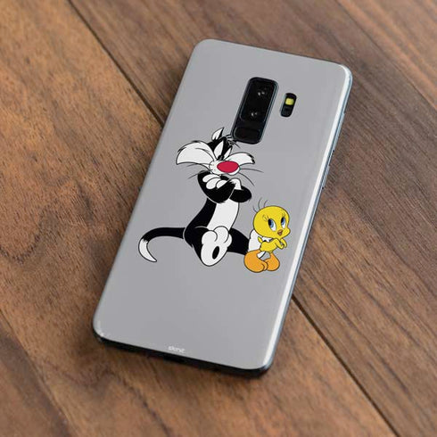 Looney Tunes Sylvester Tweety Bird Crossed Arms Galaxy S9 Plus Skin