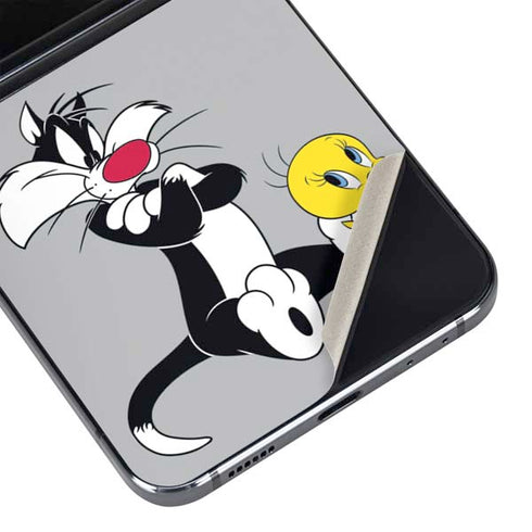 Looney Tunes Sylvester Tweety Bird Crossed Arms Galaxy Z Flip5 5G Skin