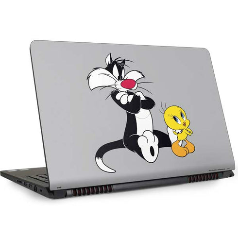 Looney Tunes Sylvester Tweety Bird Crossed Arms Dell Inspiron Skin