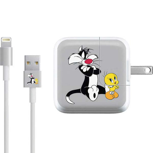 Looney Tunes Sylvester Tweety Bird Crossed Arms iPad Charger (10W USB) Skin