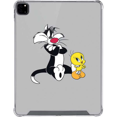 Looney Tunes Sylvester Tweety Bird Crossed Arms iPad Pro 12.9in (2020) Clear Case