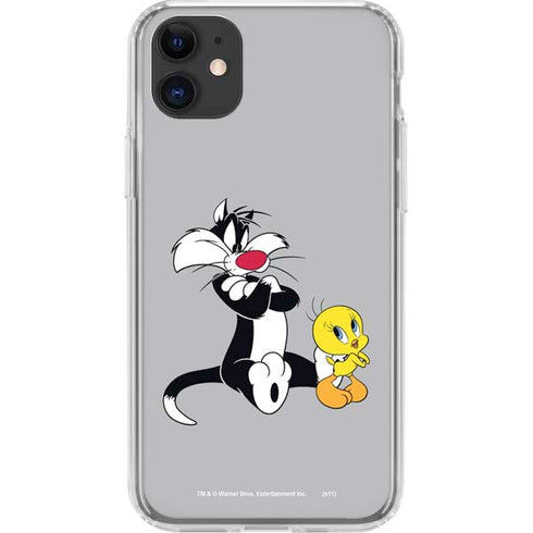 Looney Tunes Sylvester Tweety Bird Crossed Arms iPhone 11 Clear Case
