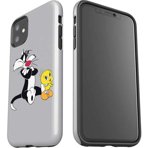 Looney Tunes Sylvester Tweety Bird Crossed Arms iPhone 11 Impact Case
