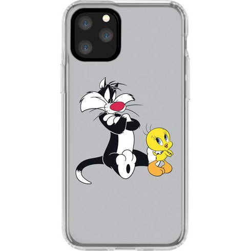 Looney Tunes Sylvester Tweety Bird Crossed Arms iPhone 11 Pro Clear Case