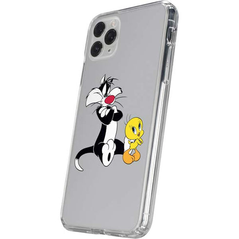 Looney Tunes Sylvester Tweety Bird Crossed Arms iPhone 11 Pro Clear Case