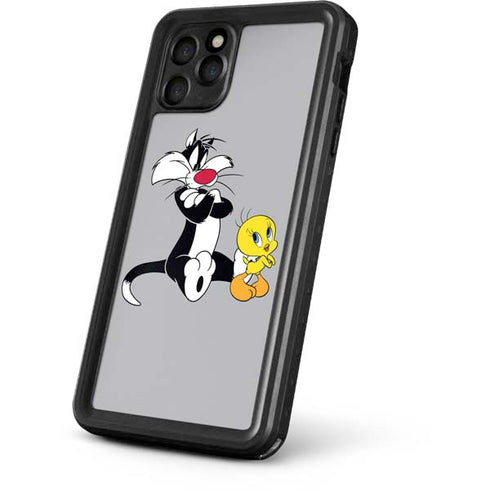 Looney Tunes Sylvester Tweety Bird Crossed Arms iPhone 11 Pro Max Waterproof Case