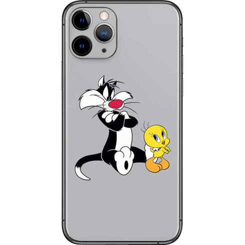 Looney Tunes Sylvester Tweety Bird Crossed Arms iPhone 11 Pro Skin